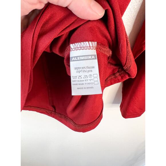 Designer RUTI Basic Top Brick Red US Size XL / Size16  Long Sleeve Boat Neck NWT - Picture 6 of 9